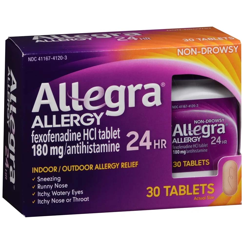 Allegra Allergy 24 HR Non-Drowsy Indoor & Outdoor Allergies Tablets