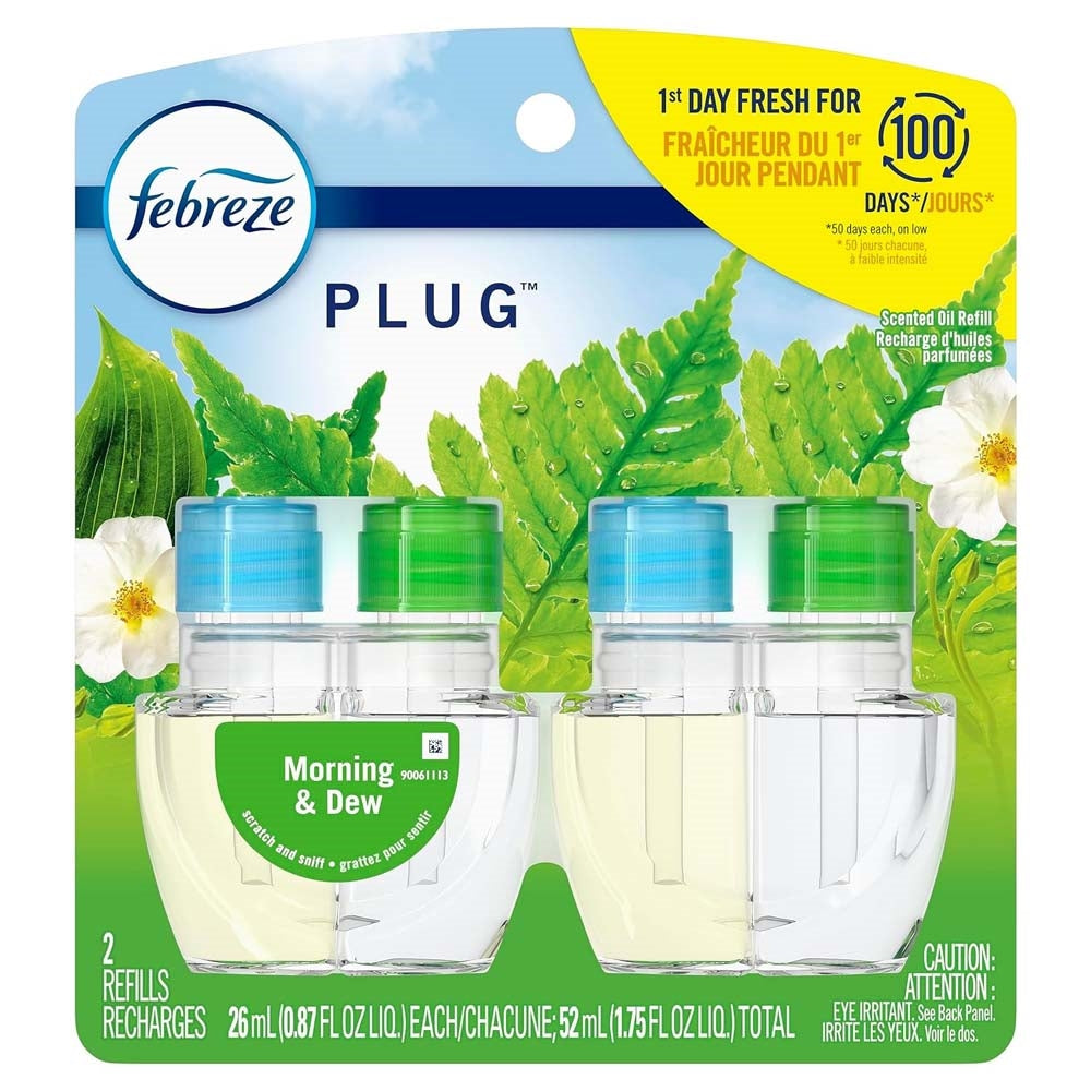 Febreze Plug In Air Freshener Scented Oil 2 Refills