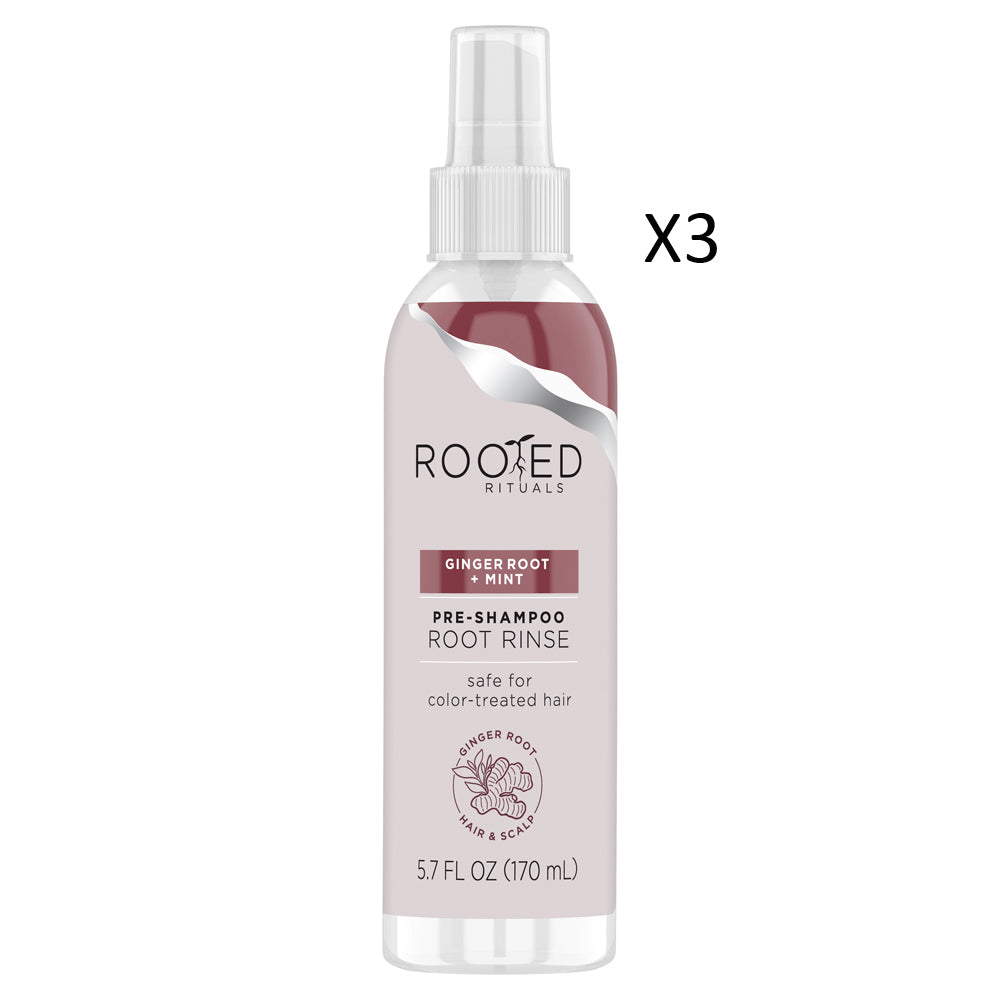 Rooted Rituals Ginger Root + Mint Pre Shampoo Root Rinse