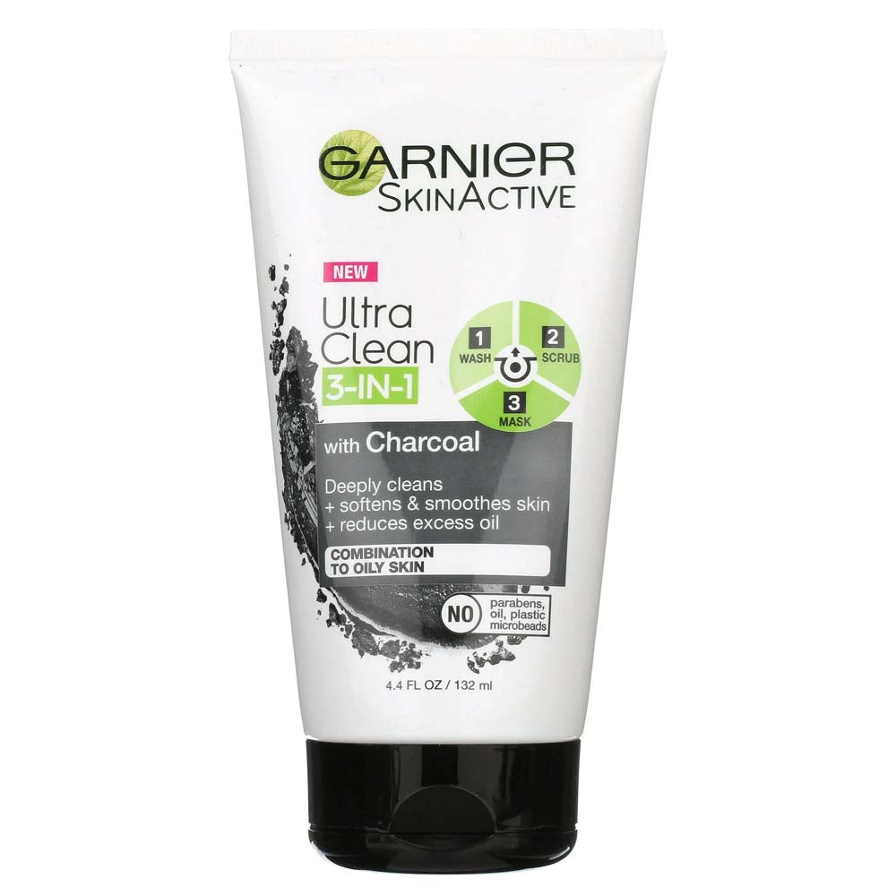 Garnier Ultra Clean 3-In-1 with Charcoal Face Wash