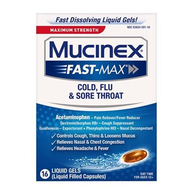 Mucinex Fast Max Cold Flu and Sore Throat