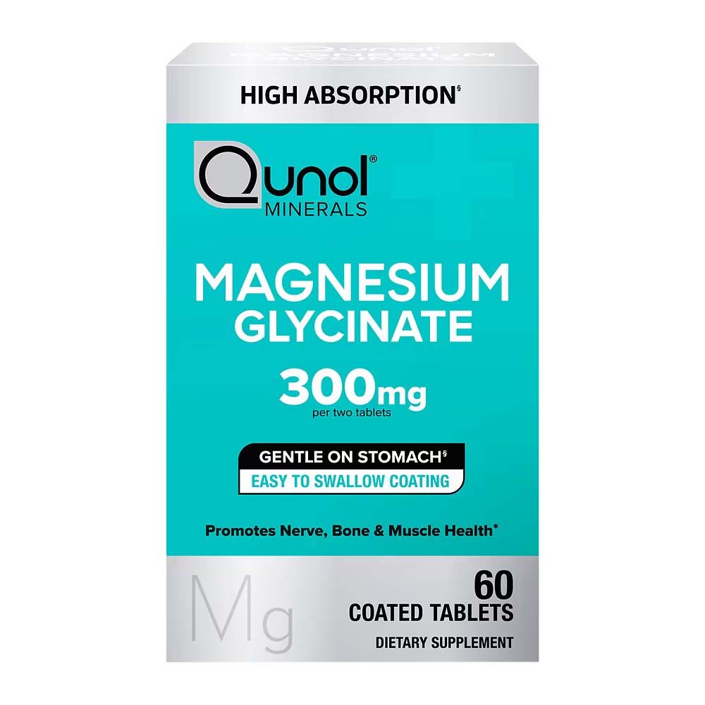 Qunol Minerals Magnesium Glycinate 300mg Tablets