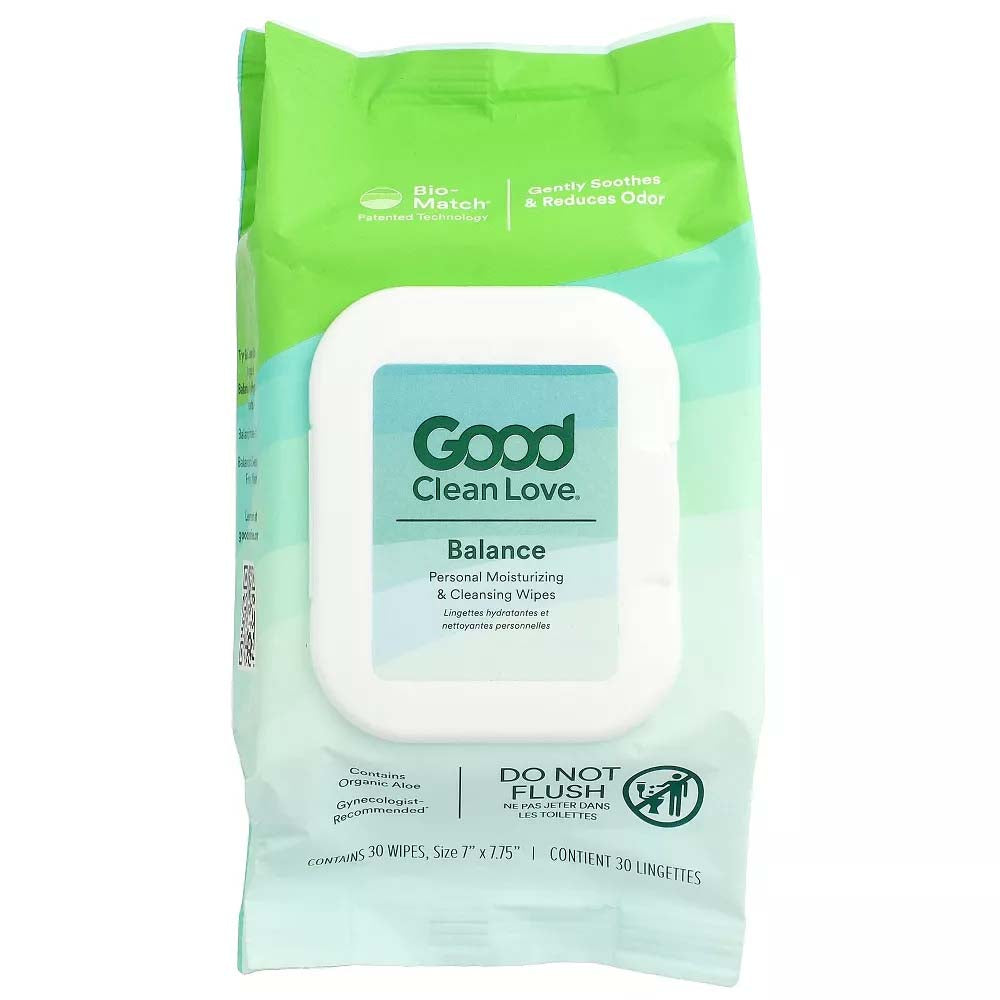 Good Clean Love Balance Personal Moisturizing & Cleansing Wipes