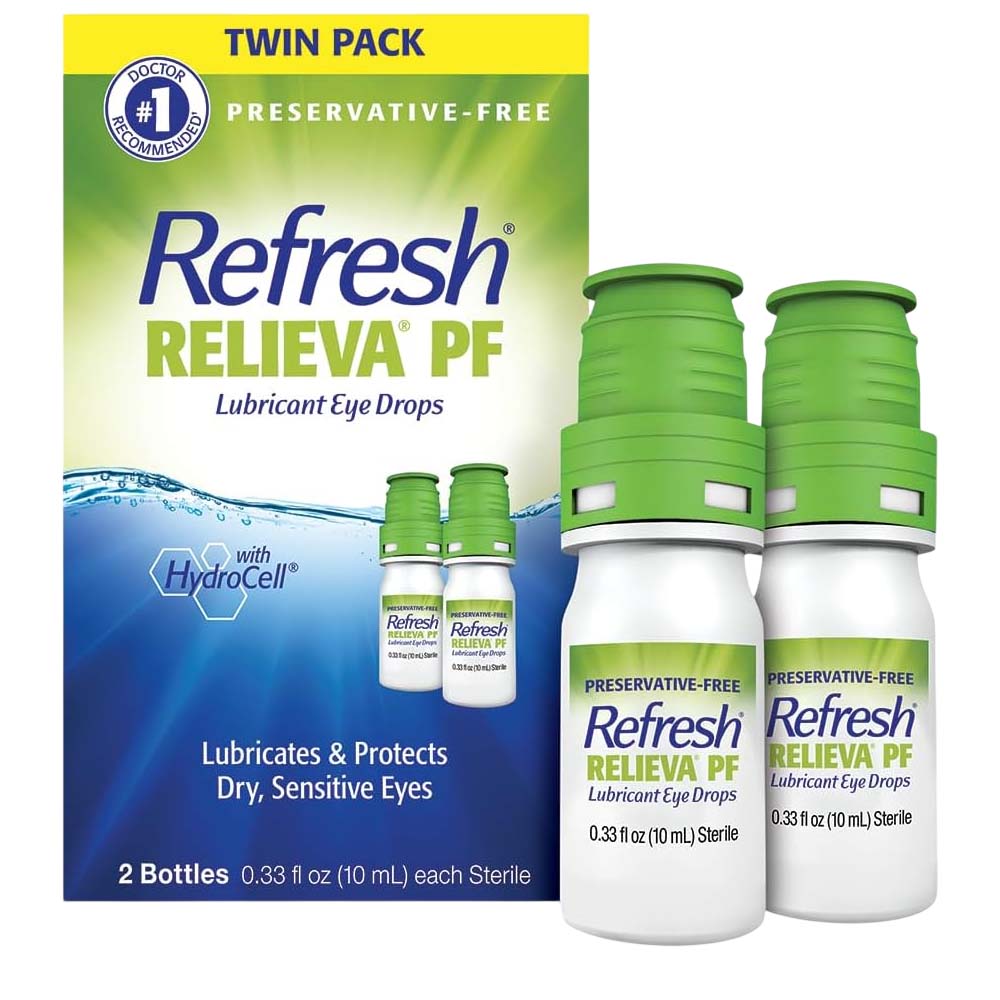 Refresh Relieva PF Lubricant Eye Drops Twin Pack