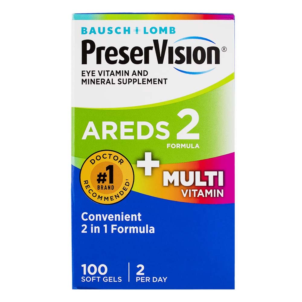 Bausch + Lomb PreserVision Areds 2 Formula + Multi Vitamin Soft Gels
