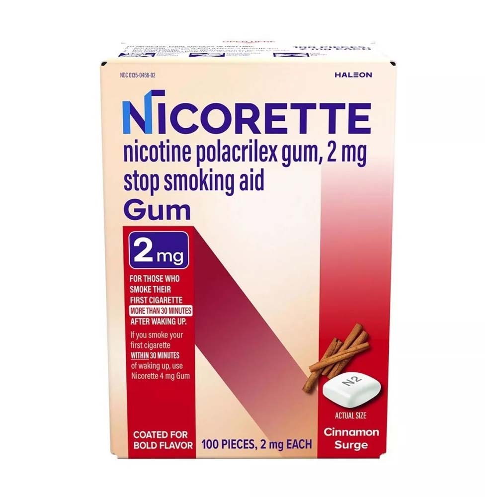 Nicorette Nicotine Gum 2mg Cinnamon Surge