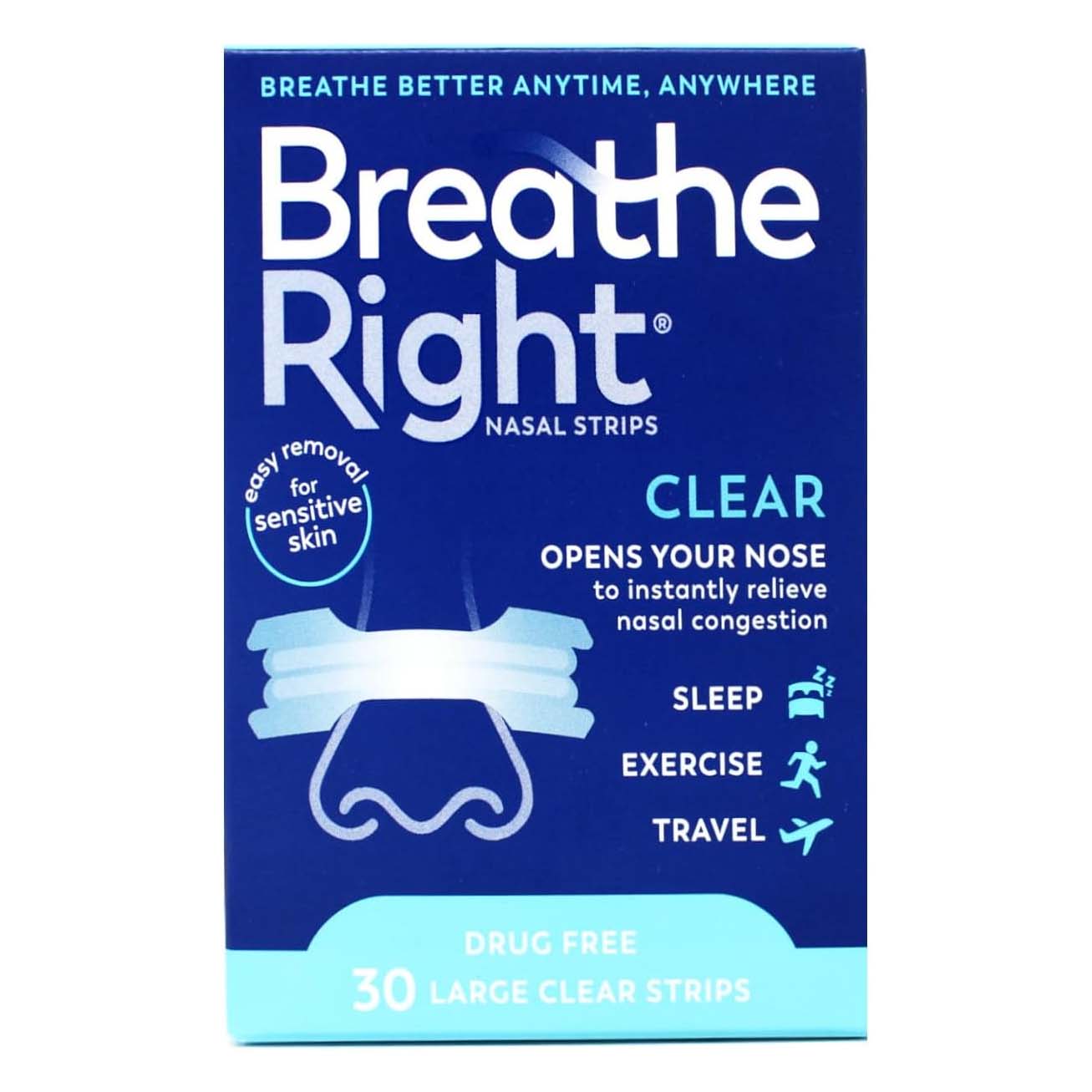 Breathe Right Clear for Sensitive Skin