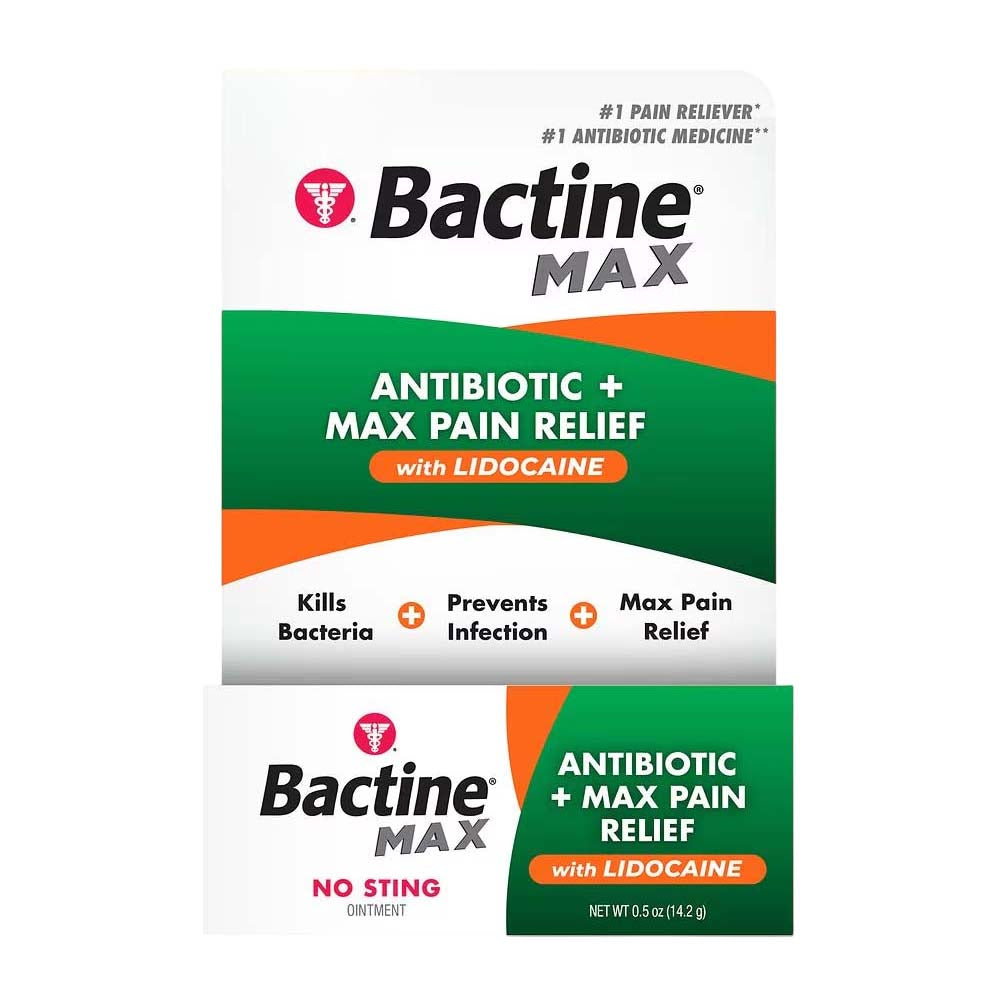 Bactine MAX Antibiotic + Max Pain Relief Ointment