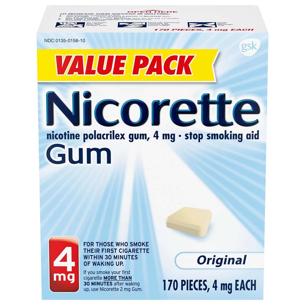 Nicorette Nicotine Gum 4mg Original