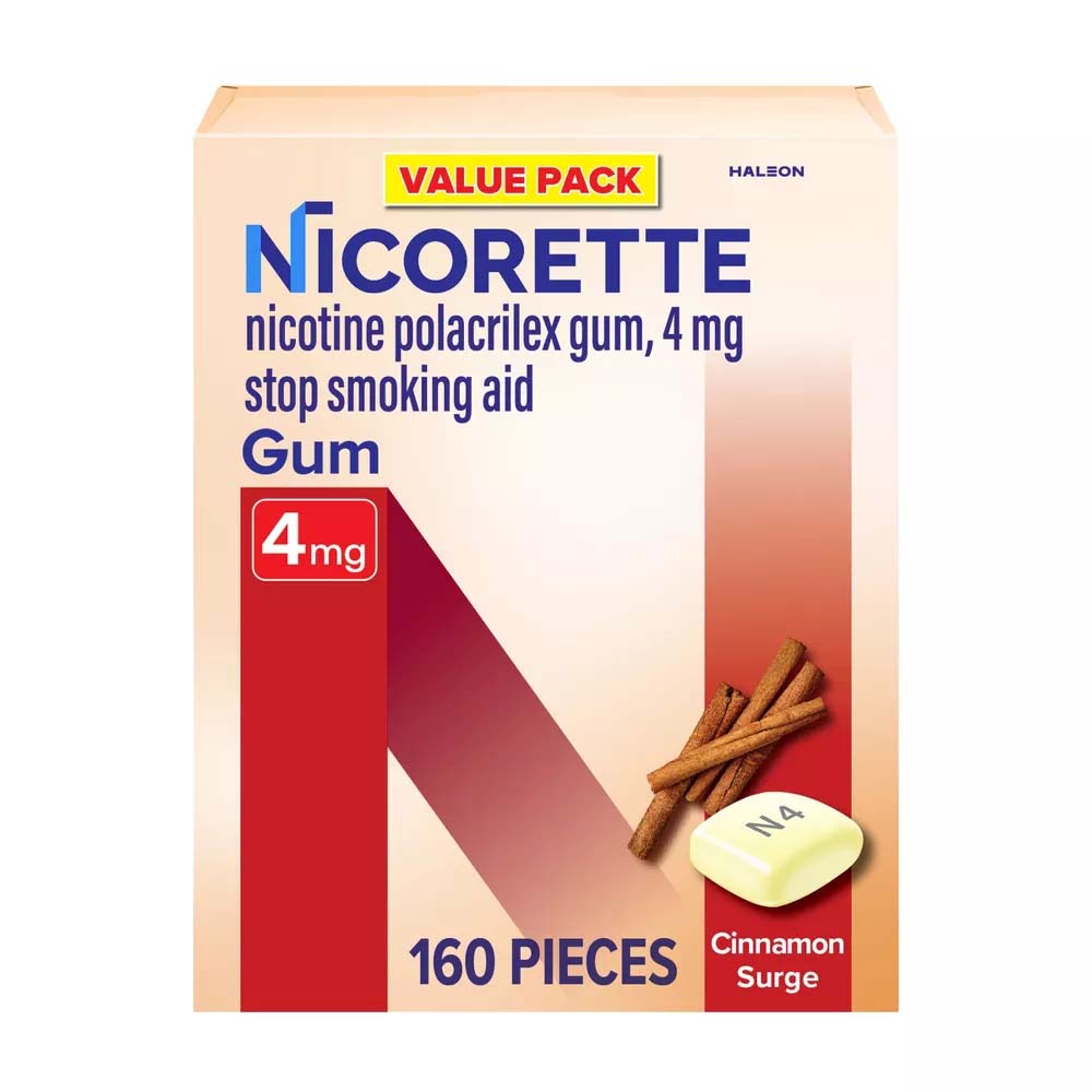 Nicorette Nicotine Gum 4mg Cinnamon Surge