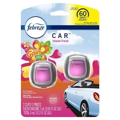 Febreze Car Air Freshener Gain Island Fresh