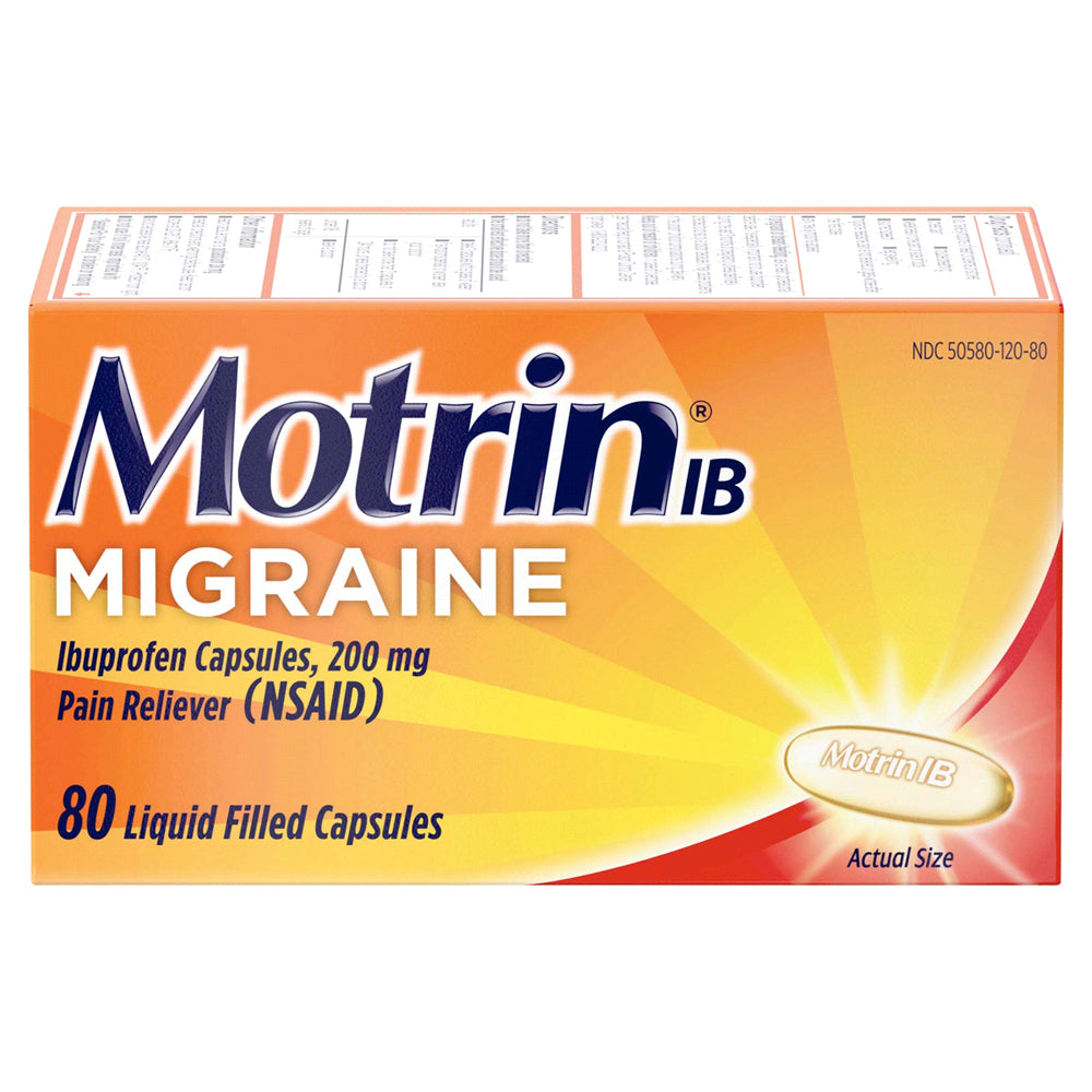 Motrin Migraine Pain Reliever Liquid Capsules