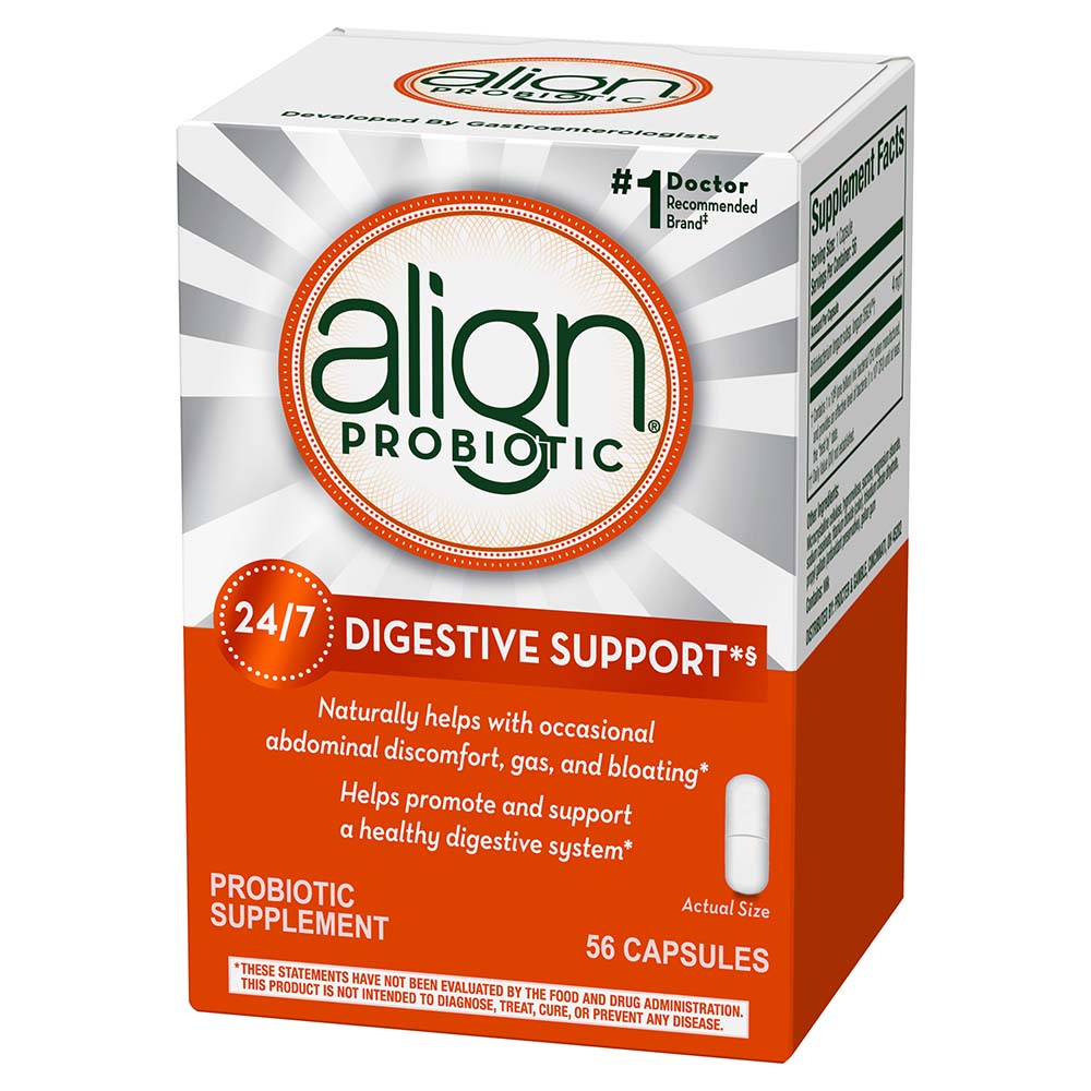 Align 24/7 Digestive Support Probiotic Supplement Capsules