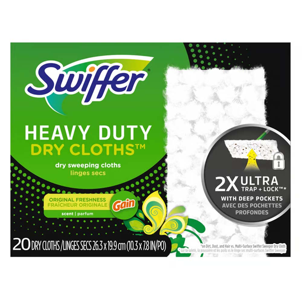 Swiffer Heavy Duty Dry Cloths Gain Scent