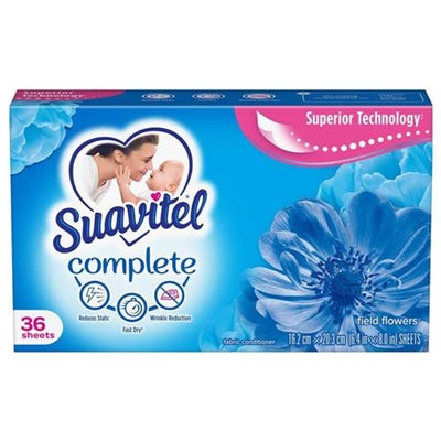 Suavitel Complete Dryer Sheets Field Flowers