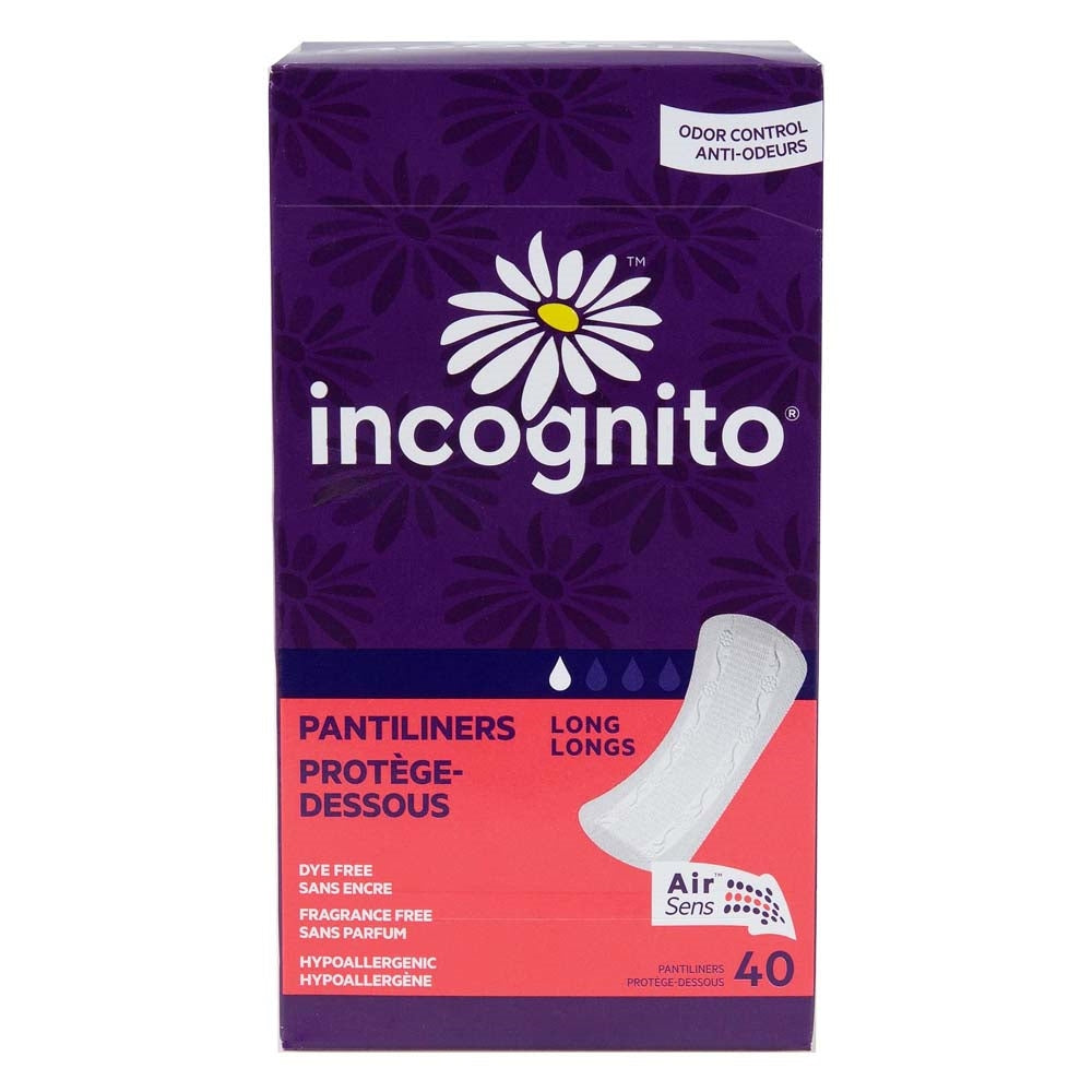 Incognito Pantiliners Long Fragrance Free
