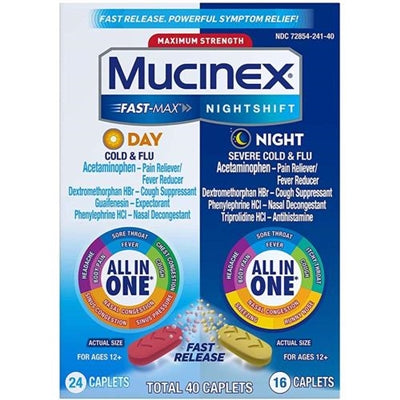 Mucinex Fast Max Night Shift Day And Night Cold And Flu