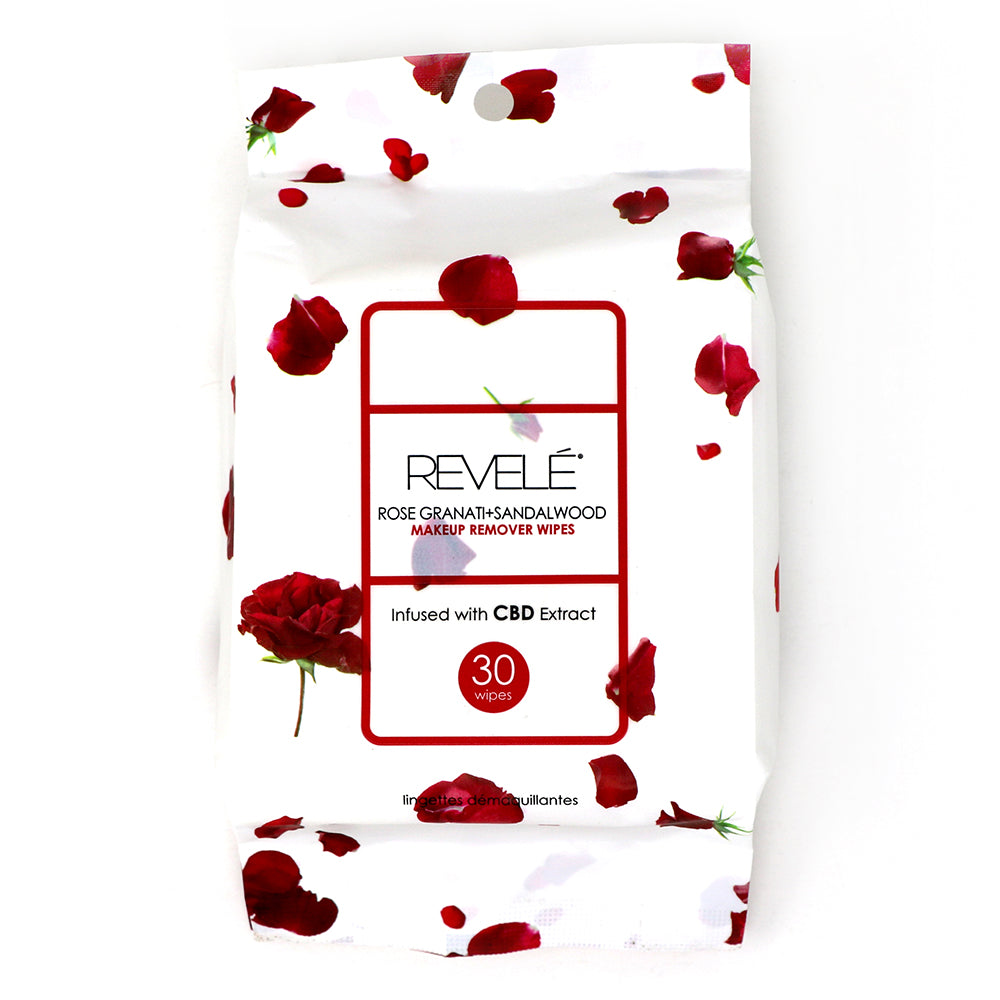 Revele Rose Granati & Sandalwood Makeup Remover Wipes
