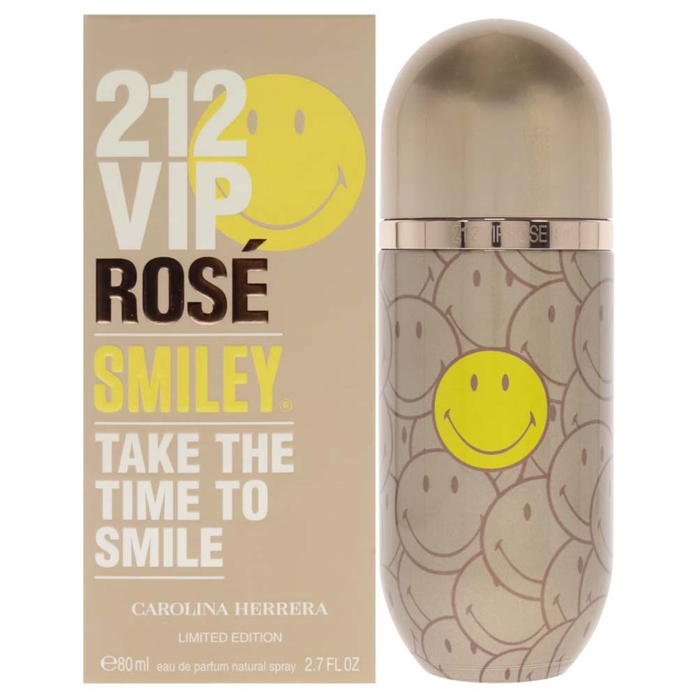 Carolina Herrera 212 VIP Rose Smiley Limited Edition Eau De Parfum Spray