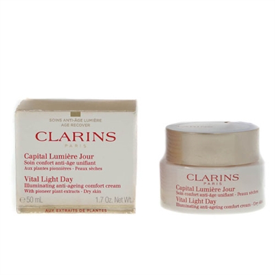 Illusion Kabelbane forståelse Clarins Vital Light Day Illuminating Anti Ageing Comfort Cream With Pioneer  Plant Extract Dry Skin 1.7