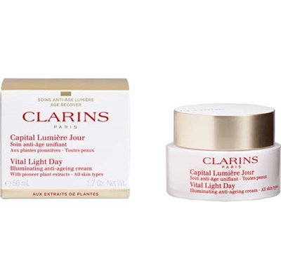 Perpetual Mærkelig Raffinere Clarins Vital Light Day Illuminating Anti Aging Cream All Skin 1.7 oz / 50ml